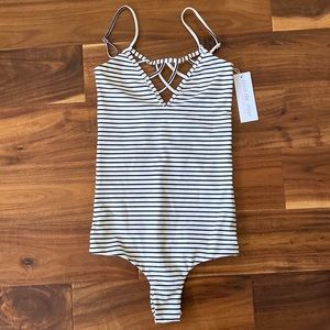 Issa de mar Sao Paulo swimsuit striped XS NEW